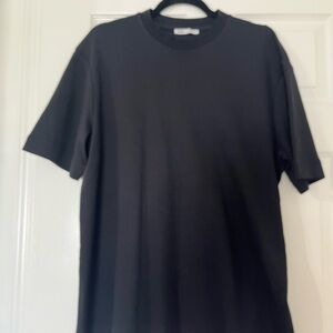 ZARA Classic Black Men's T-Shirt Heavy Cotton